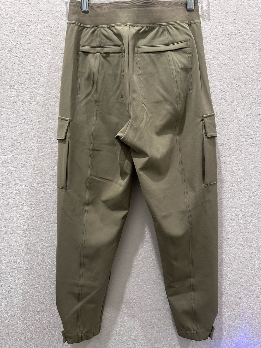 Athleta Olive Cargo Jogger Pants with Zip Pockets - Picture 6 of 7